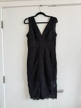 bardot morgan lace dress Bardot Navy Morgan Lace Dress
